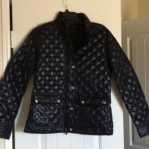J.Crew navy blue puff jacket